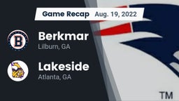 Recap: Berkmar  vs. Lakeside  2022