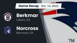Recap: Berkmar  vs. Norcross  2022