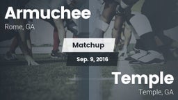 Matchup: Armuchee  vs. Temple  2016