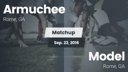 Matchup: Armuchee  vs. Model  2016