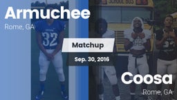 Matchup: Armuchee  vs. Coosa  2016