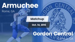 Matchup: Armuchee  vs. Gordon Central   2016