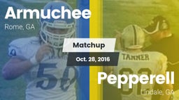 Matchup: Armuchee  vs. Pepperell  2016