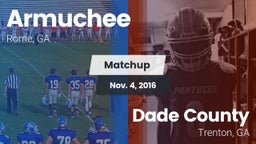 Matchup: Armuchee  vs. Dade County  2016