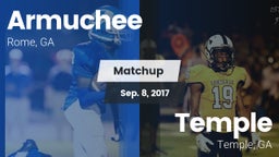 Matchup: Armuchee  vs. Temple  2017