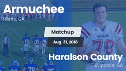 Matchup: Armuchee  vs. Haralson County  2018