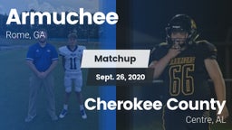 Matchup: Armuchee  vs. Cherokee County  2020
