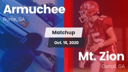 Matchup: Armuchee  vs. Mt. Zion  2020