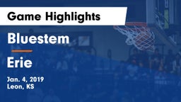 Bluestem  vs Erie  Game Highlights - Jan. 4, 2019