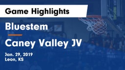 Bluestem  vs Caney Valley JV Game Highlights - Jan. 29, 2019