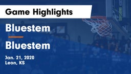 Bluestem  vs Bluestem  Game Highlights - Jan. 21, 2020