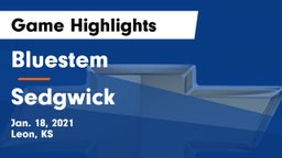 Bluestem  vs Sedgwick Game Highlights - Jan. 18, 2021