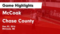 McCook  vs Chase County  Game Highlights - Dec 02, 2016