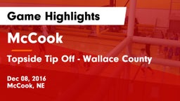 McCook  vs Topside Tip Off - Wallace County Game Highlights - Dec 08, 2016