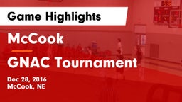 McCook  vs GNAC Tournament Game Highlights - Dec 28, 2016