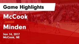 McCook  vs Minden  Game Highlights - Jan 14, 2017
