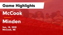 McCook  vs Minden  Game Highlights - Jan. 18, 2020