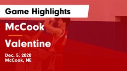 McCook  vs Valentine  Game Highlights - Dec. 5, 2020