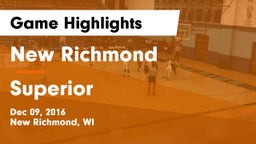 New Richmond  vs Superior  Game Highlights - Dec 09, 2016