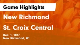 New Richmond  vs St. Croix Central  Game Highlights - Dec. 1, 2017