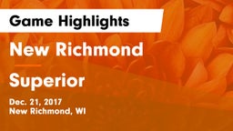 New Richmond  vs Superior  Game Highlights - Dec. 21, 2017