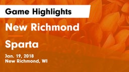 New Richmond  vs Sparta  Game Highlights - Jan. 19, 2018