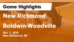 New Richmond  vs Baldwin-Woodville  Game Highlights - Dec. 7, 2018