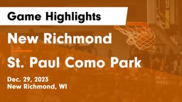 New Richmond  vs St. Paul Como Park  Game Highlights - Dec. 29, 2023