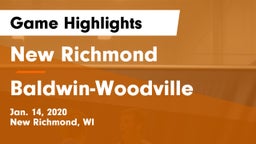 New Richmond  vs Baldwin-Woodville  Game Highlights - Jan. 14, 2020