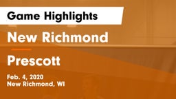 New Richmond  vs Prescott  Game Highlights - Feb. 4, 2020
