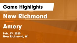 New Richmond  vs Amery  Game Highlights - Feb. 13, 2020