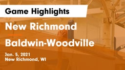 New Richmond  vs Baldwin-Woodville  Game Highlights - Jan. 5, 2021
