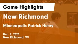 New Richmond  vs Minneapolis Patrick Henry  Game Highlights - Dec. 2, 2023