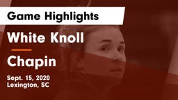 White Knoll  vs Chapin Game Highlights - Sept. 15, 2020