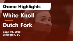 White Knoll  vs Dutch Fork Game Highlights - Sept. 24, 2020