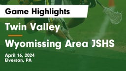 Twin Valley  vs Wyomissing Area JSHS Game Highlights - April 16, 2024
