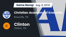 Recap: Christian Academy of Knoxville vs. Clinton  2018