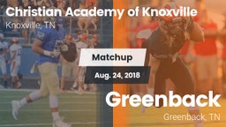 Matchup: Christian Academy vs. Greenback  2018