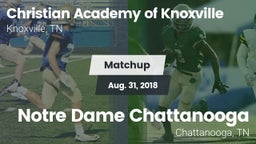 Matchup: Christian Academy vs. Notre Dame Chattanooga 2018