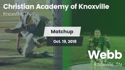 Matchup: Christian Academy vs. Webb  2018