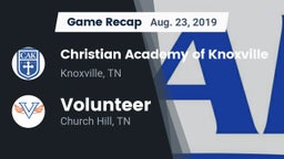 Recap: Christian Academy of Knoxville vs. Volunteer  2019