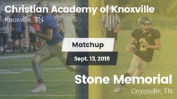 Matchup: Christian Academy vs. Stone Memorial  2019