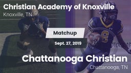 Matchup: Christian Academy vs. Chattanooga Christian  2019