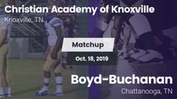 Matchup: Christian Academy vs. Boyd-Buchanan  2019