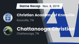 Recap: Christian Academy of Knoxville vs. Chattanooga Christian  2019