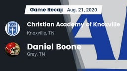 Recap: Christian Academy of Knoxville vs. Daniel Boone  2020