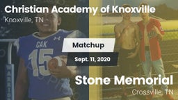 Matchup: Christian Academy vs. Stone Memorial  2020