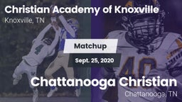 Matchup: Christian Academy vs. Chattanooga Christian  2020
