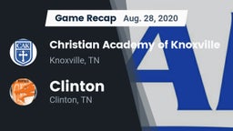 Recap: Christian Academy of Knoxville vs. Clinton  2020