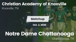 Matchup: Christian Academy vs. Notre Dame Chattanooga 2020